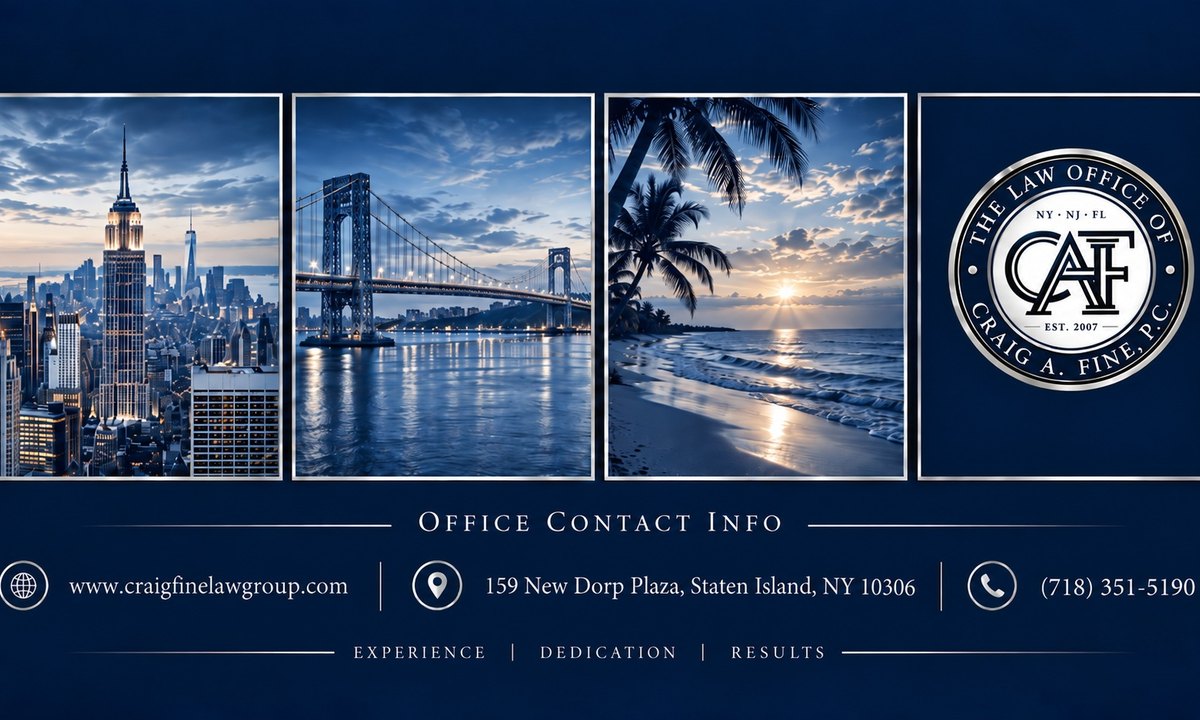 Craig A. Fine, Esq. law firm serving real estate clients in New York, New Jersey, and Florida
